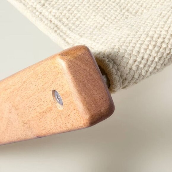 Foldable Outdoor Patio Stool Natural/Cream - Hearth & Hand Magnolia -Target 2025 - Picture 4 of 11